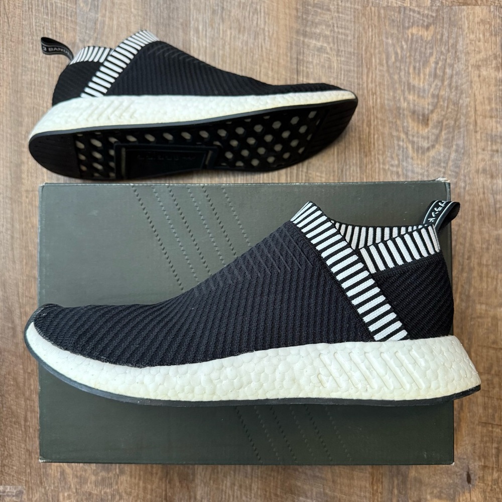 Adidas NMD CS2 Primeknit PK Black White Shock Pink Boost